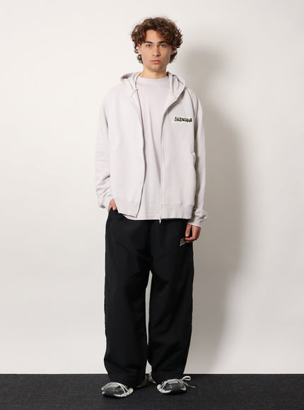 Balenciaga Over Zip-Up Hoodie Cotton Sweatshirt