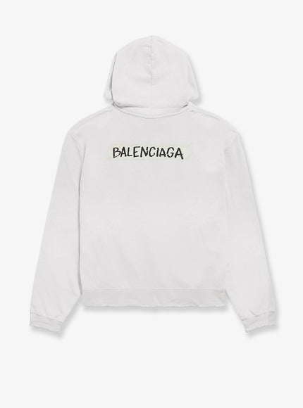 Balenciaga Over Zip-Up Hoodie Cotton Sweatshirt
