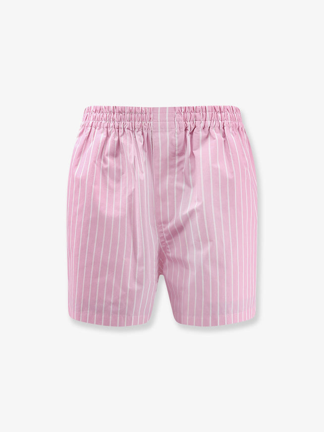Balenciaga Cotton Boxer Shorts Pink White