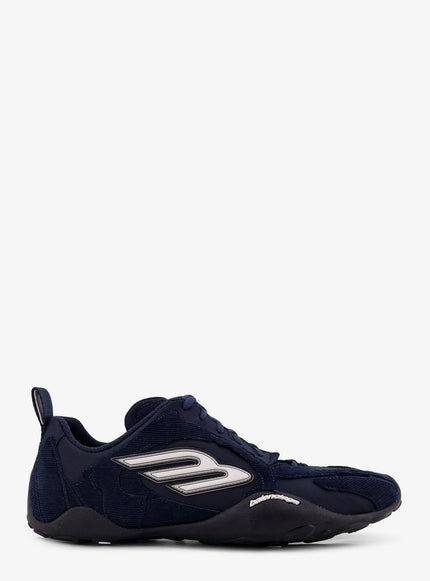 Balenciaga Monday Ultra Sneakers With Velvet Inserts Navy White Black