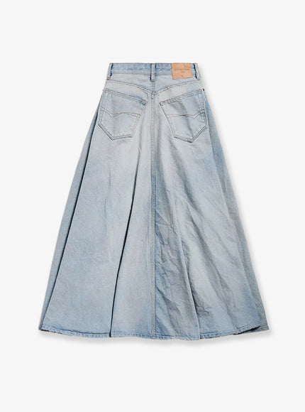Balenciaga Godet Maxi Cotton Skirt