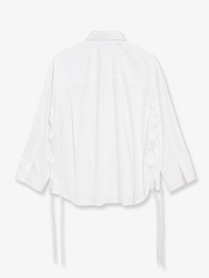 Balenciaga Lace-Up Cotton Shirt