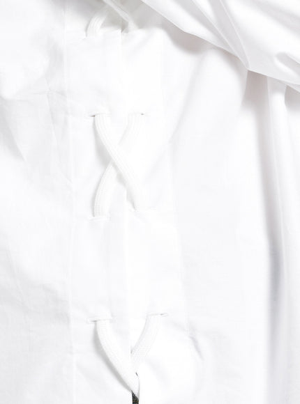 Balenciaga Lace-Up Cotton Shirt