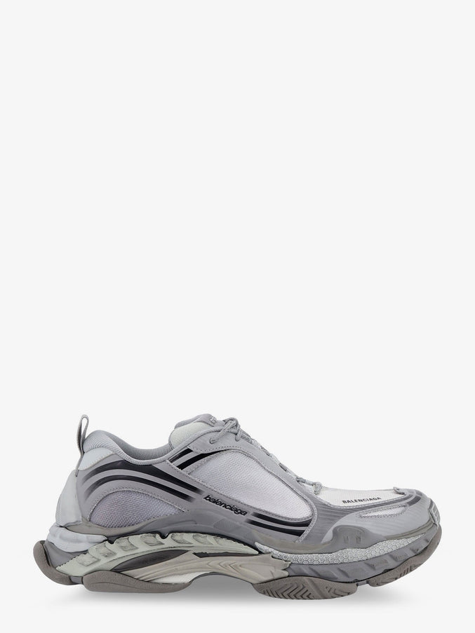 Balenciaga Triple S.2 Gradient Mesh And Nylon Insert Sneakers With Used Effect Gradientgrey