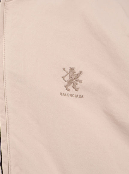 Balenciaga Cotton Blend Jacket With Embroidered Logo On The Front