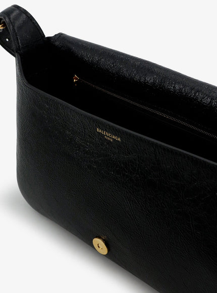 Balenciaga Clicca Arena Leather Medium Shoulder Bag