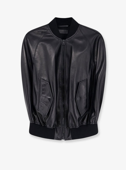 Balenciaga Sleeveless Leather Jacket Black