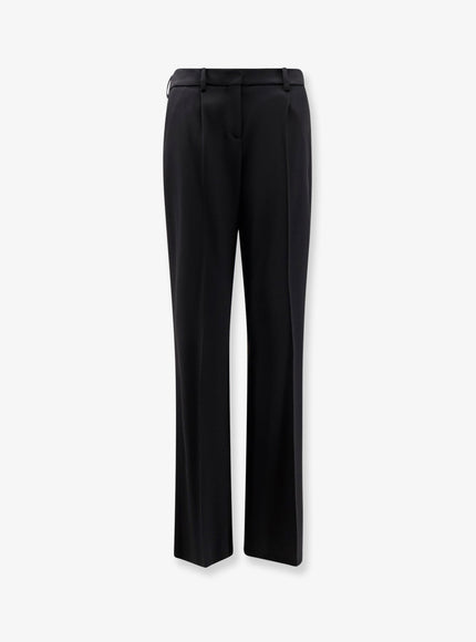Balenciaga Slim Tailored Wool Trousers Black