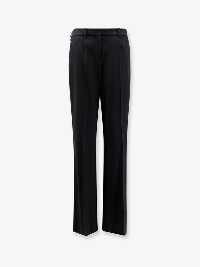 Balenciaga Slim Tailored Wool Trousers Black