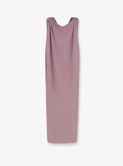 Balenciaga Midi Sack Silk And Wool Dress 36 Dusty Pink