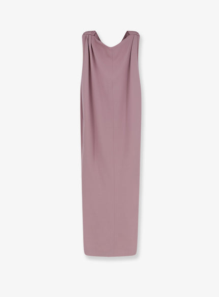 Balenciaga Midi Sack Silk And Wool Dress 36 Dusty Pink