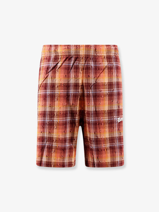 Barrow Viscose And Cotton Blend Bermuda Shorts Multicolor