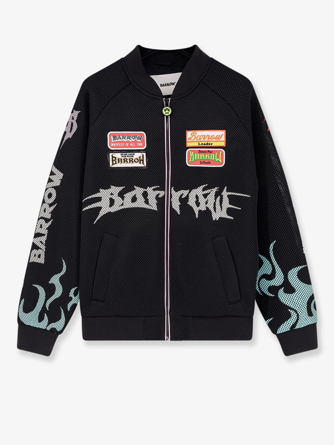 Barrow Nylon And Mesh Bomber Nero