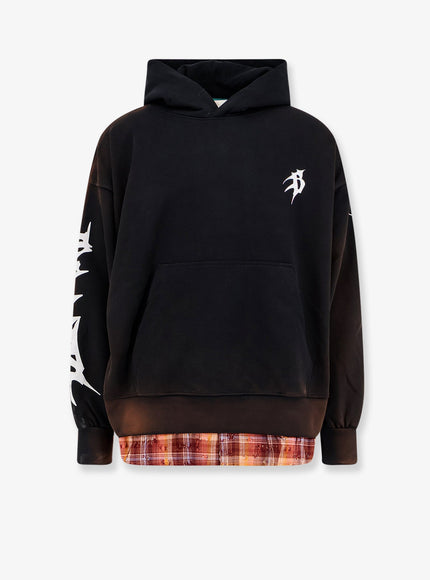 Barrow Cotton Sweatshirt With Logo Print On The Front Nero