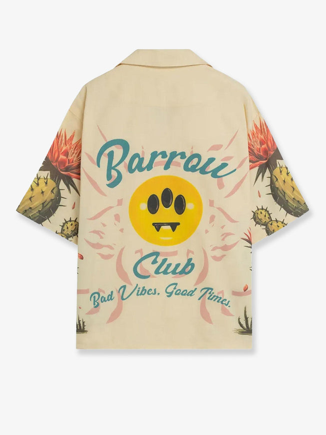 Barrow Cotton Shirt With Cactus Print