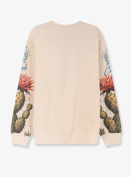 Barrow Cotton Sweatshirt With Cactus Print