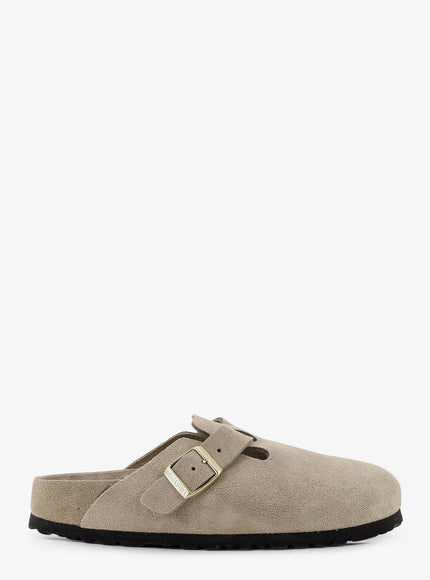 Birkenstock Boston Suede Sandals Beige