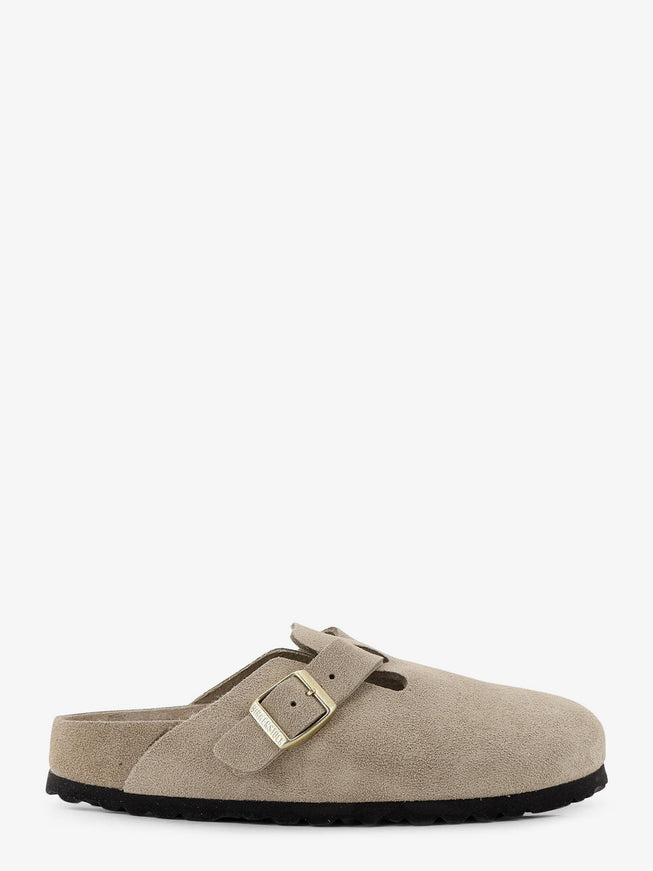 Birkenstock Boston Suede Sandals Beige