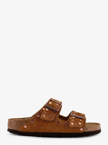 Birkenstock Arizona Rivet Suede Sandals Marrone