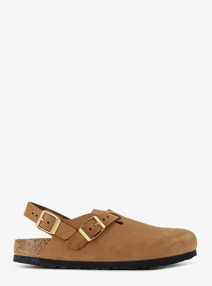 Birkenstock Tokio Hex Suede Sandals Marrone