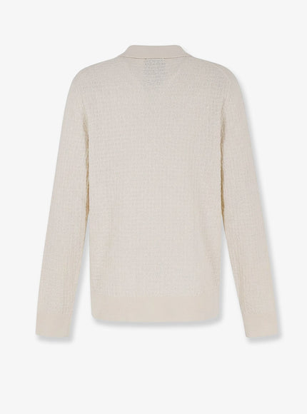 Boss Silk Sweater With All-Over Processing