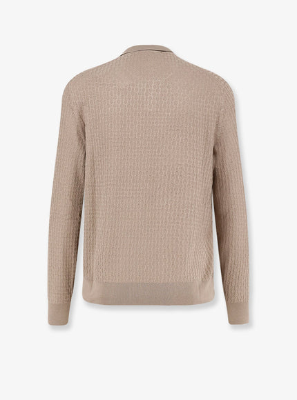 Boss Silk Sweater With All-Over Processing