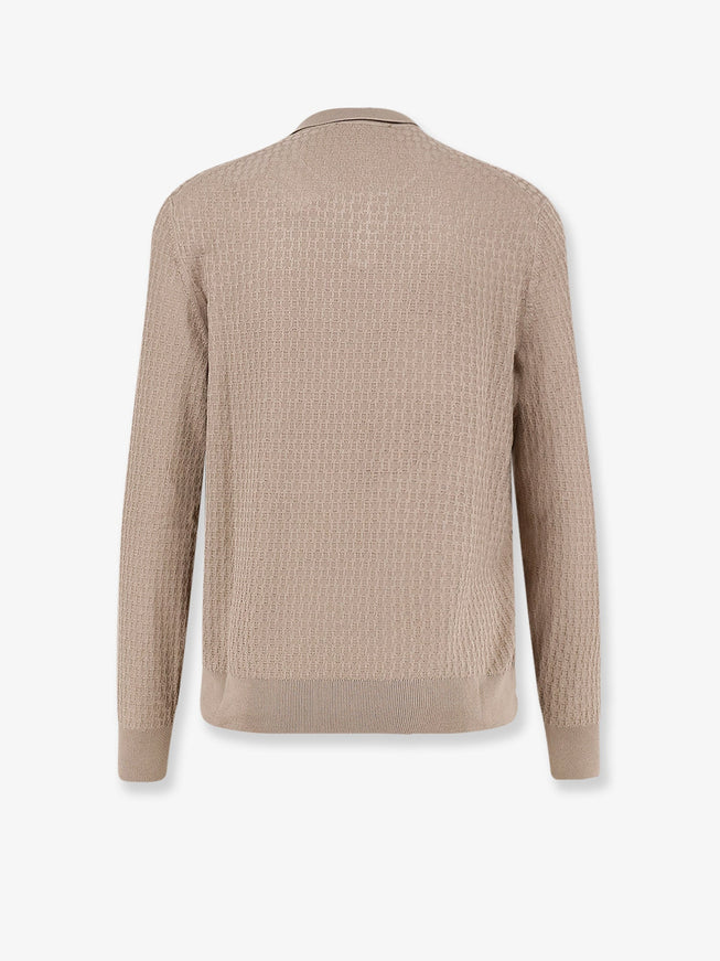 Boss Silk Sweater With All-Over Processing