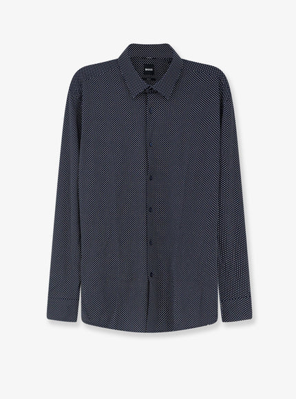 Boss Hank Jersey Shirt Blu Scuro