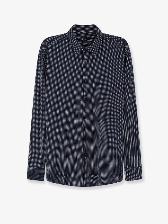 Boss Hank Jersey Shirt Blu Scuro