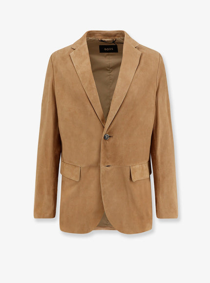 Boss Mazer Suede Blazer Mediumbeige