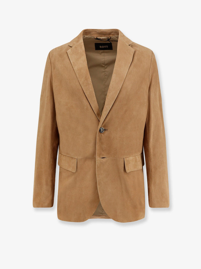 Boss Mazer Suede Blazer Mediumbeige
