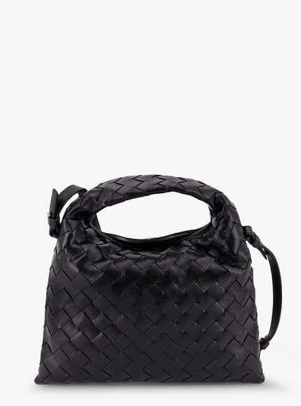 Bottega Veneta Mini Hop Leather Crossbody Bag With Intrecciato Pattern