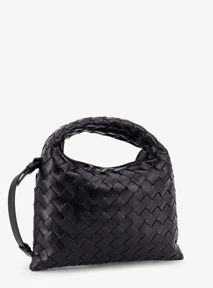 Bottega Veneta Mini Hop Leather Crossbody Bag With Intrecciato Pattern