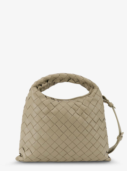 Bottega Veneta Mini Hop Leather Crossbody Bag With Intrecciato Pattern