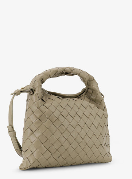 Bottega Veneta Mini Hop Leather Crossbody Bag With Intrecciato Pattern