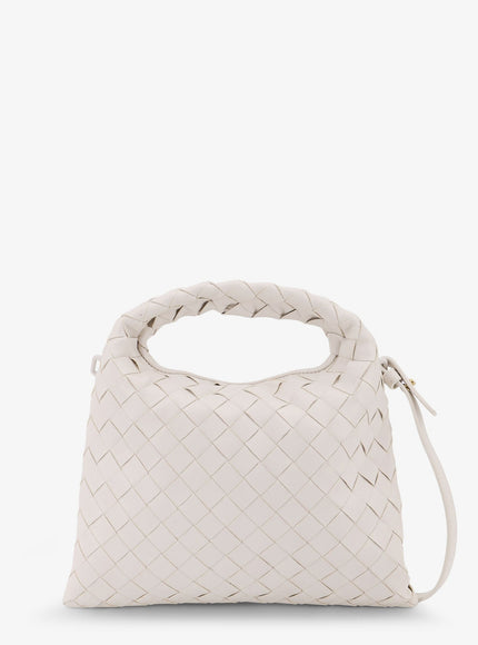 Bottega Veneta Mini Hop Leather Crossbody Bag With Intrecciato Pattern