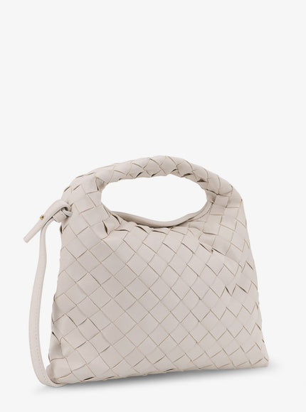 Bottega Veneta Mini Hop Leather Crossbody Bag With Intrecciato Pattern