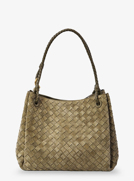 Bottega Veneta Parachute Large Suede Shoulder Bag