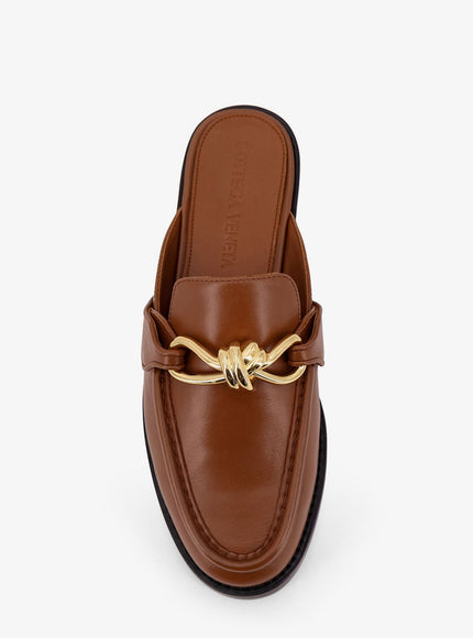 Bottega Veneta Astaire Leather Sabot Loafers