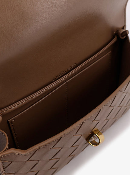 Bottega Veneta Andiamo Crossbody Bag With Intrecciato Pattern