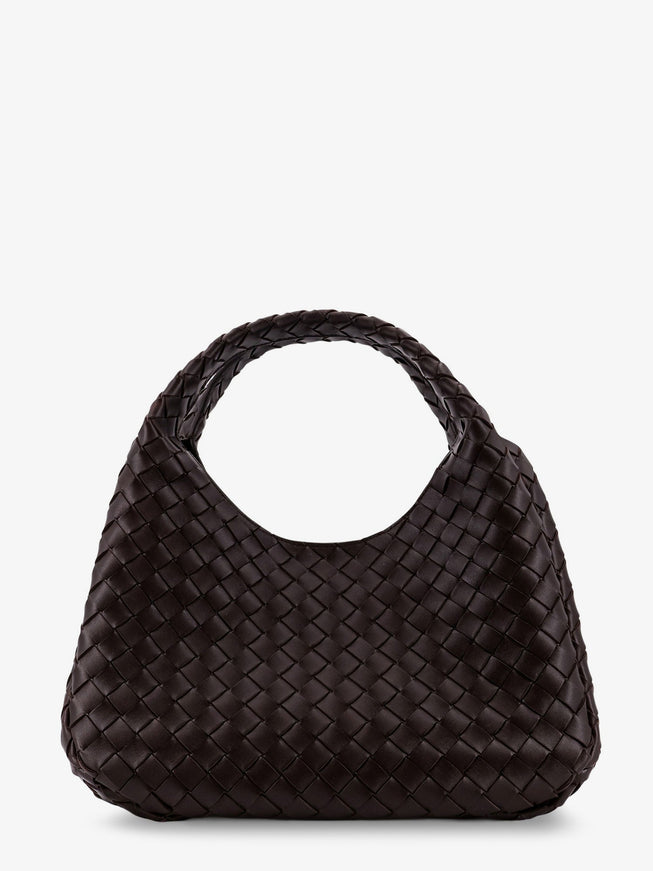 Bottega Veneta Campana Leather Shoulder Bag With Intrecciato Motif