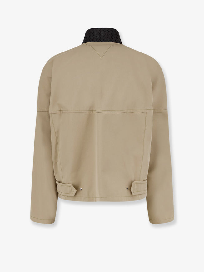 Bottega Veneta Cotton Jacket With Intrecciato Detail