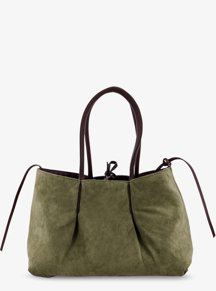 Bottega Veneta Pinacoteca Leather Handbag With Intrecciato Motif
