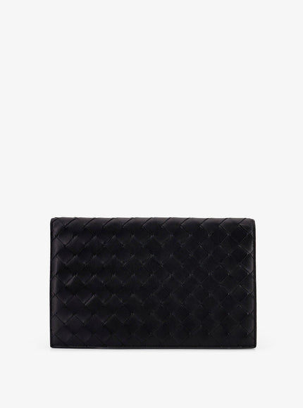 Bottega Veneta Leather Clutch Bag With Intrecciato Motif
