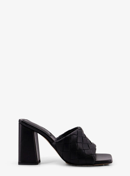Bottega Veneta Parco Letaher Sandals Black