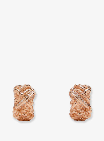 Bottega Veneta Brass Earrings With Gold Finishes Uni White