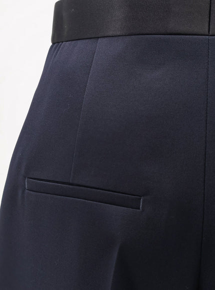 Bottega Veneta Wool Trousers With Satin Waistband