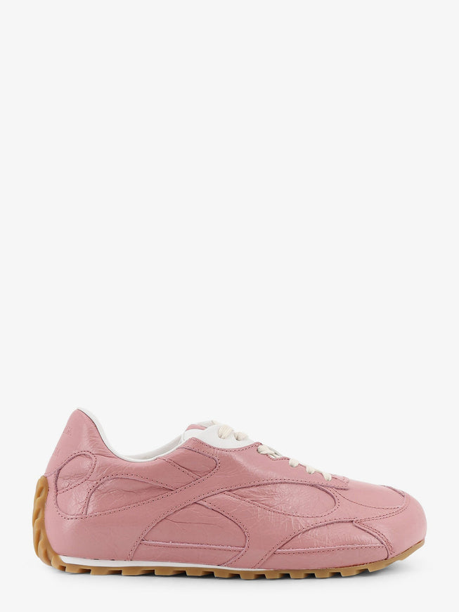 Bottega Veneta Orbit Flash Leather Sneakers Camelia