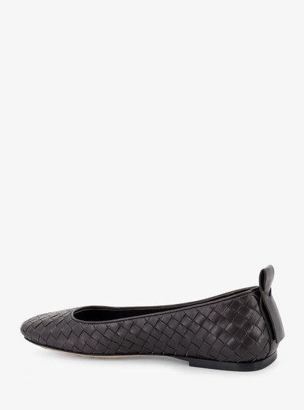 Bottega Veneta Charlotte Leather Ballerinas With Intrecciato Motif