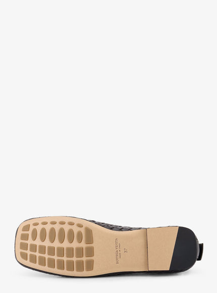 Bottega Veneta Charlotte Leather Ballerinas With Intrecciato Motif